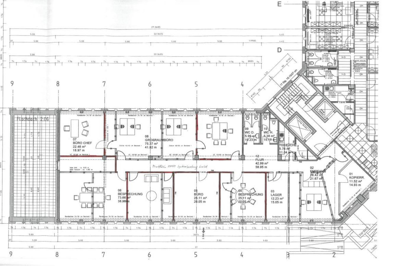 Grundriss 3.OG - 320 m²