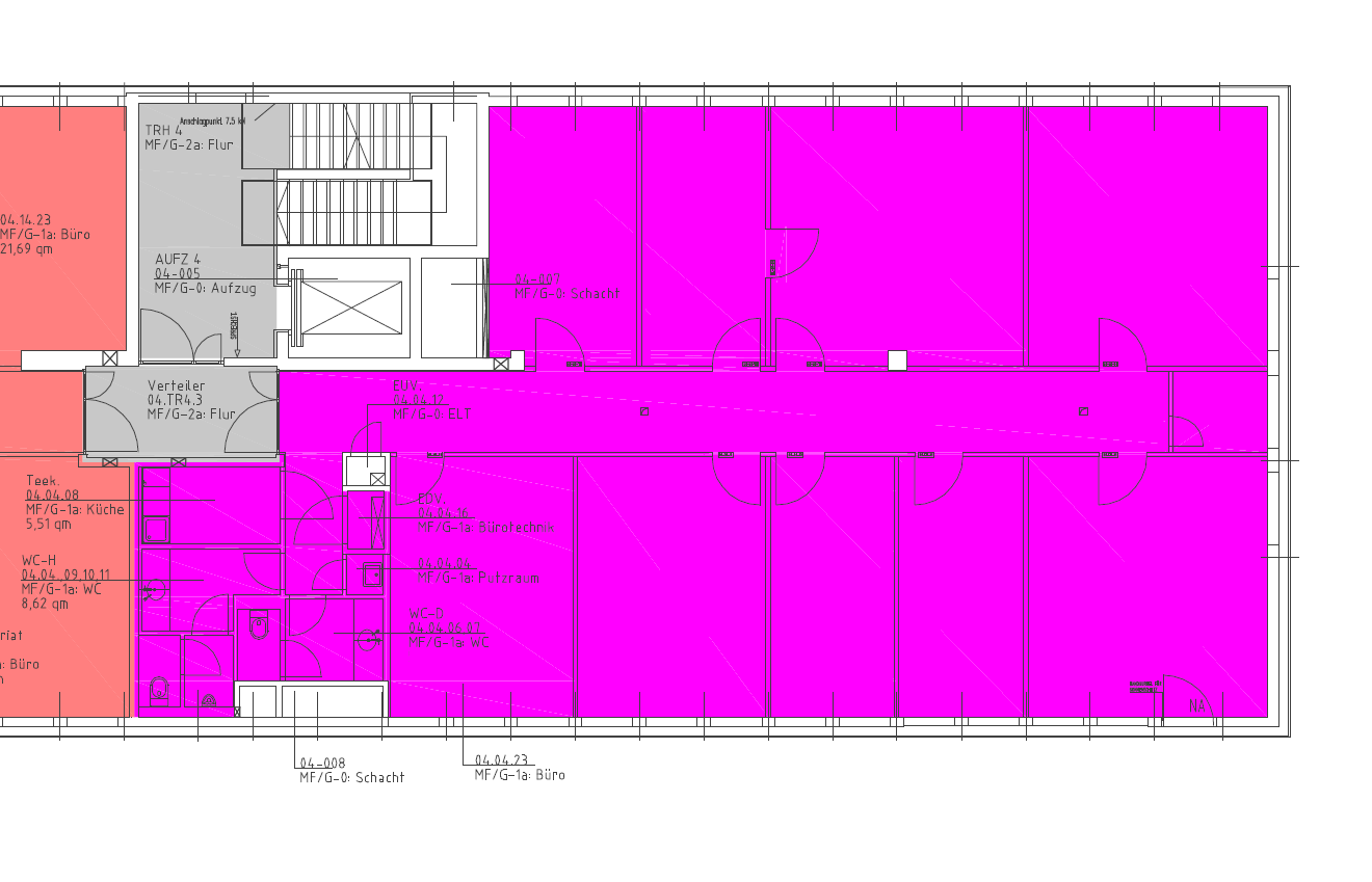 Grundriss 4.Obergeschoss 276,07 m²