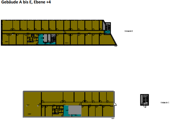 Grundriss_Gebäude A bis E, Etage 4