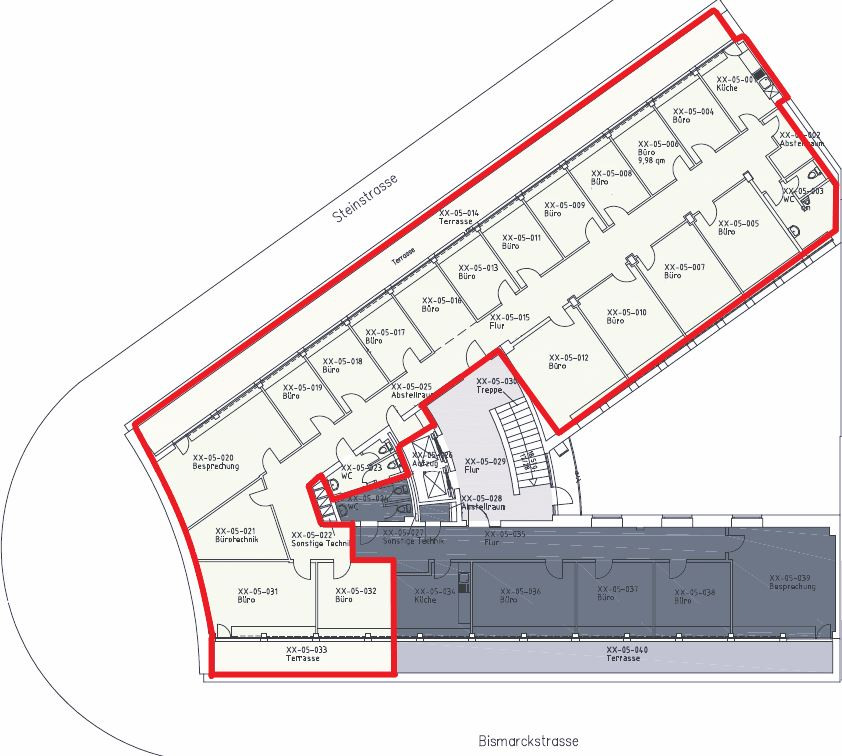 Grundriss 5 OG - 365 m²