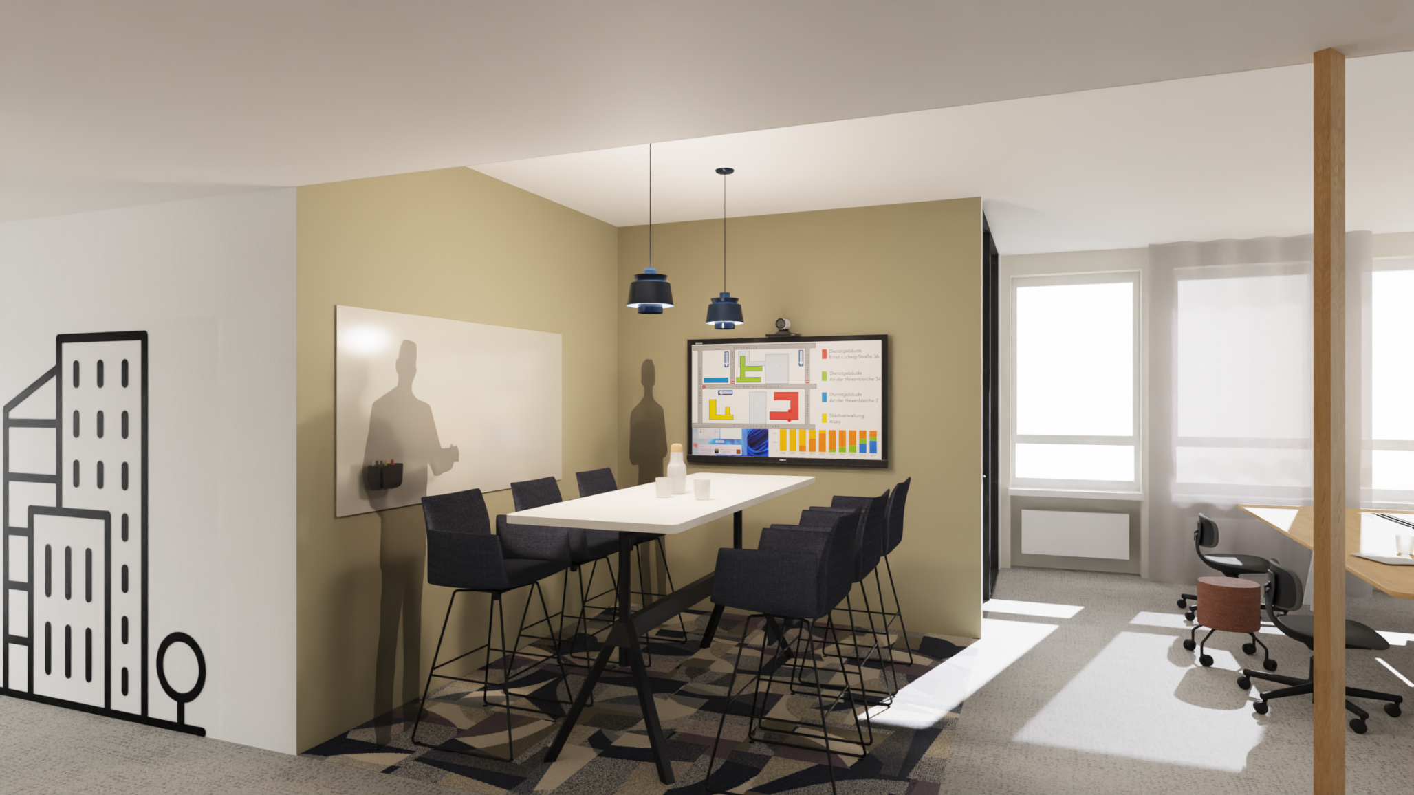 Visualisierung Büro