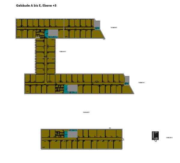 gebäude A-E Ebene +3