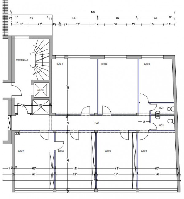 Grundriss 3.OG - 196 m²