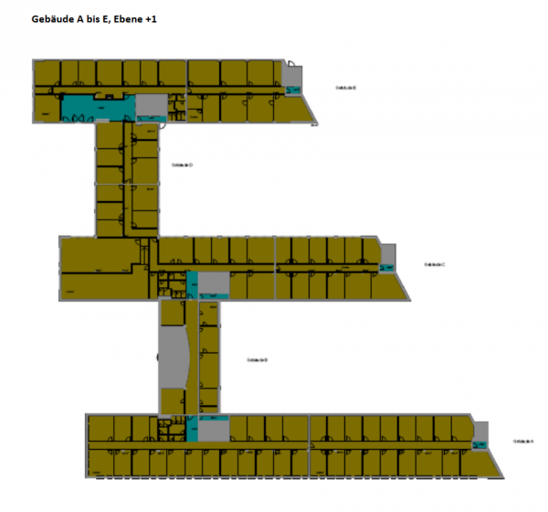 gebäude A-E Ebene +1