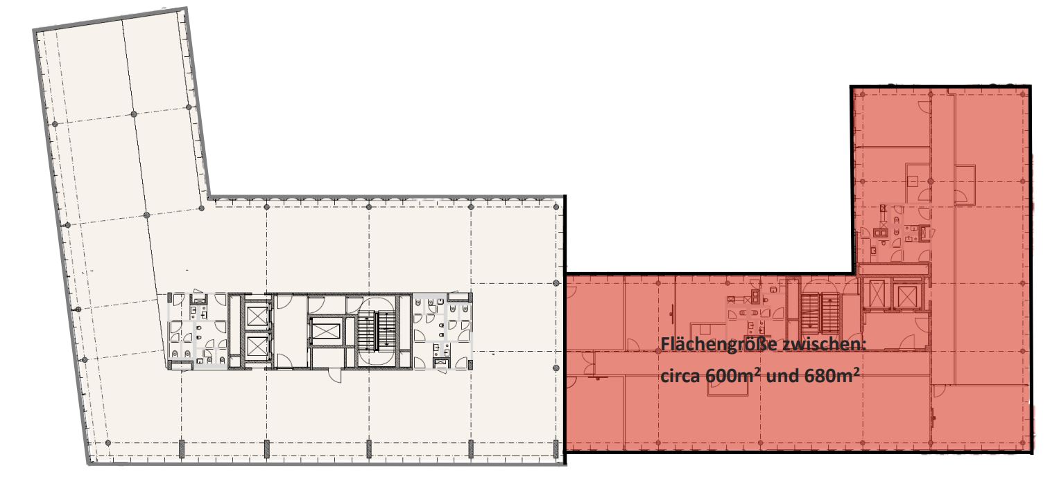 Grundriss 1.OG-5.OG