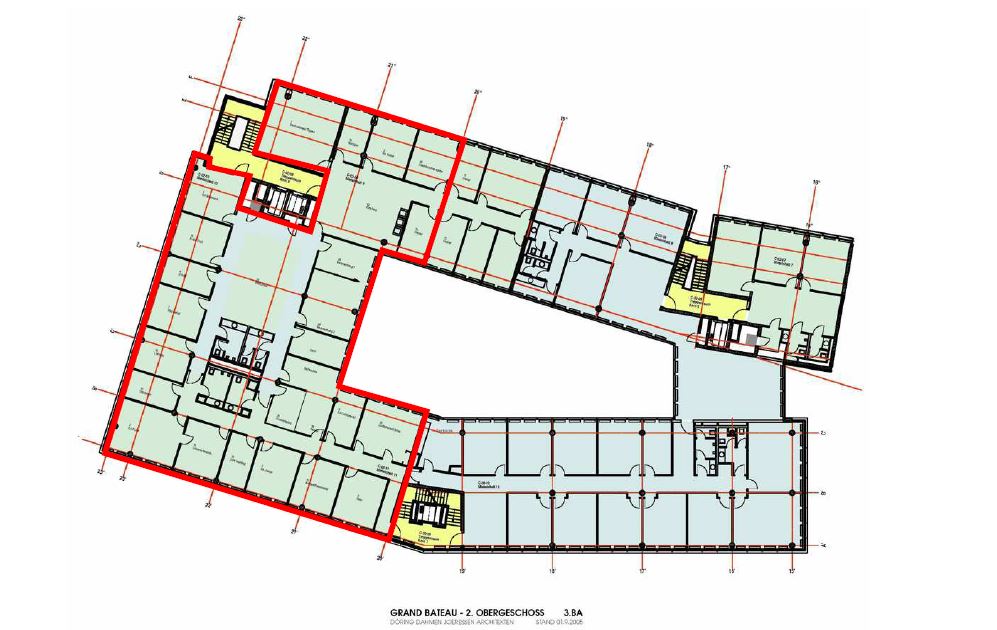 Grundriss 2.OG - Zollhof 8 - 823 m²