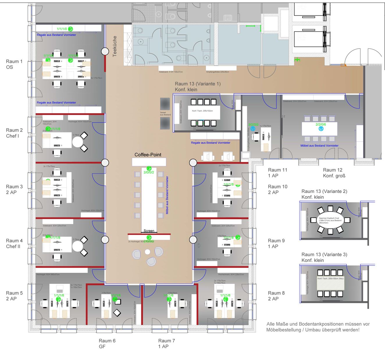 Grundriss 1.OG - 430,53 m²