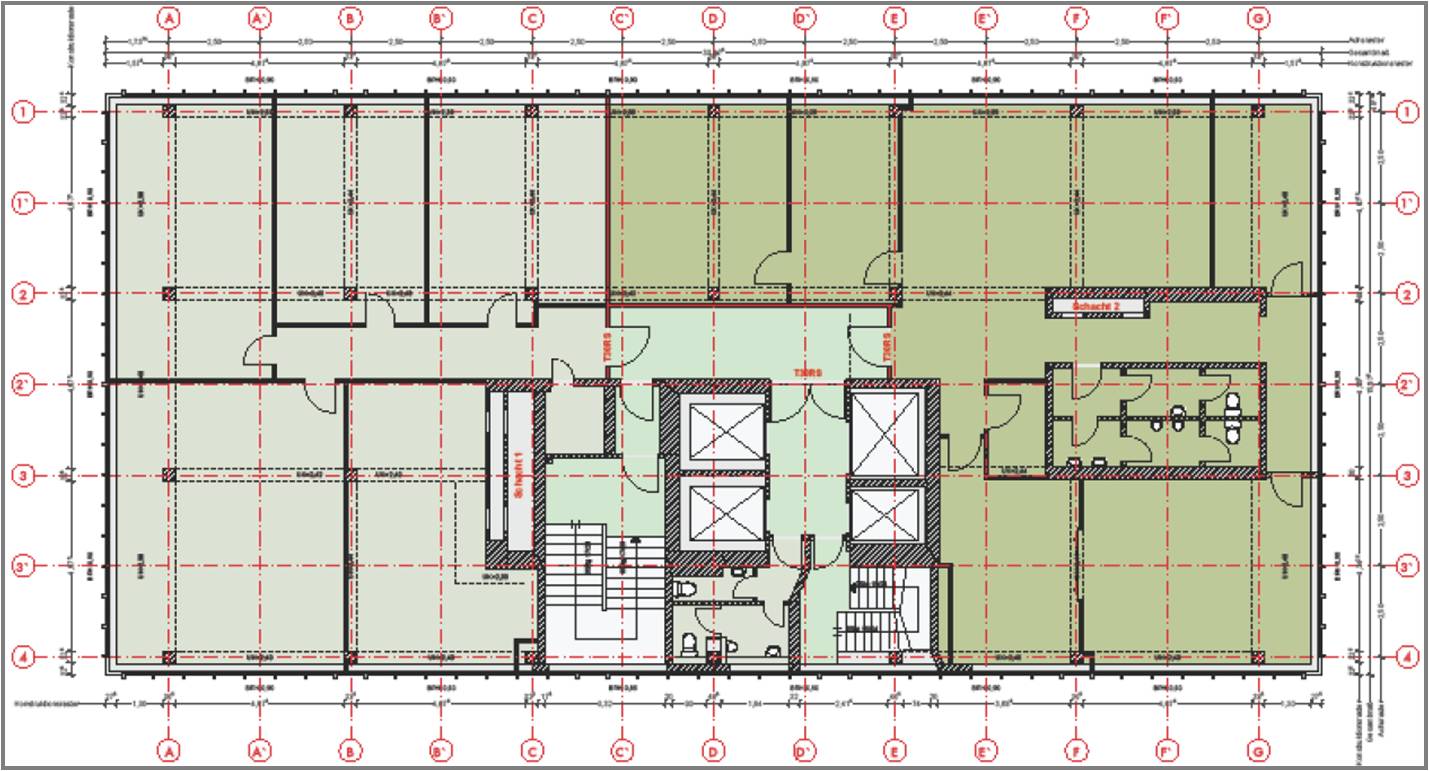 Grundrißplan 15. OG