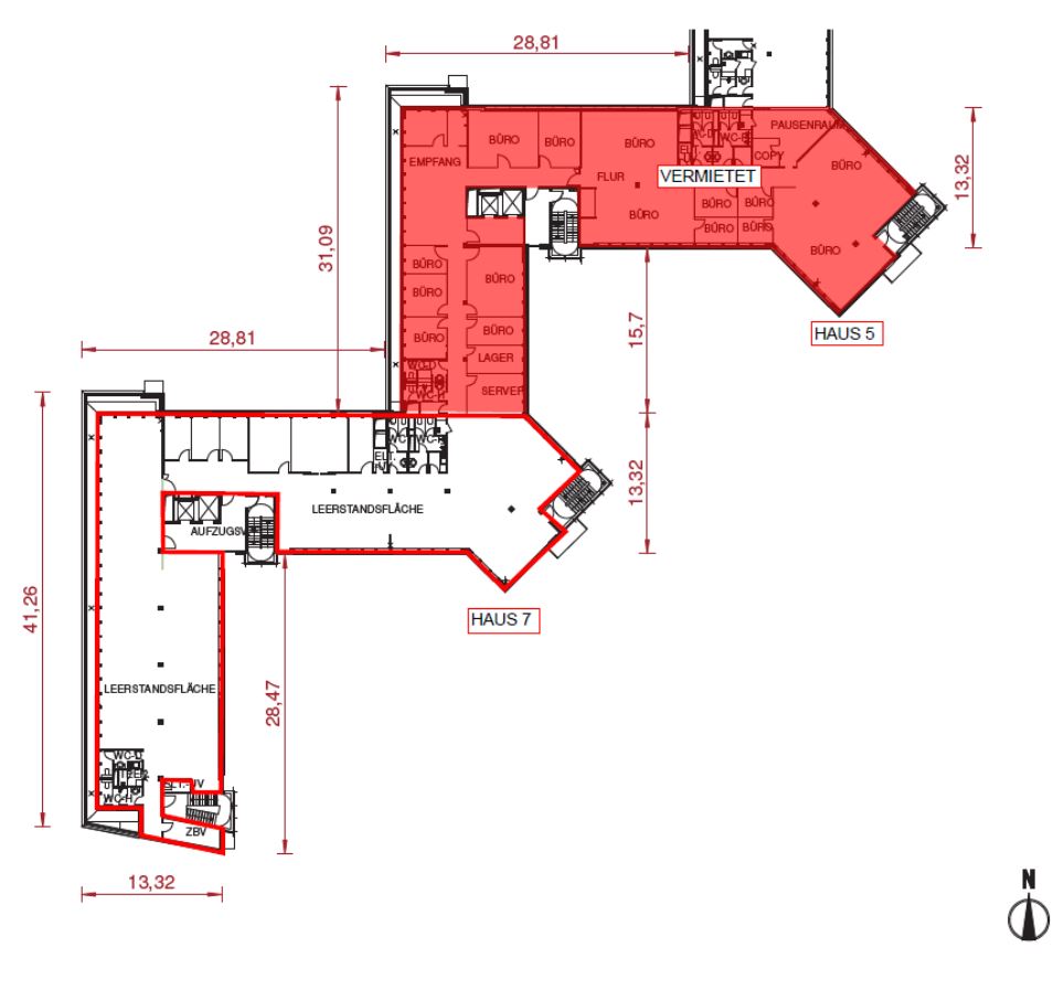 Grundriss 4 OG - 904 m²