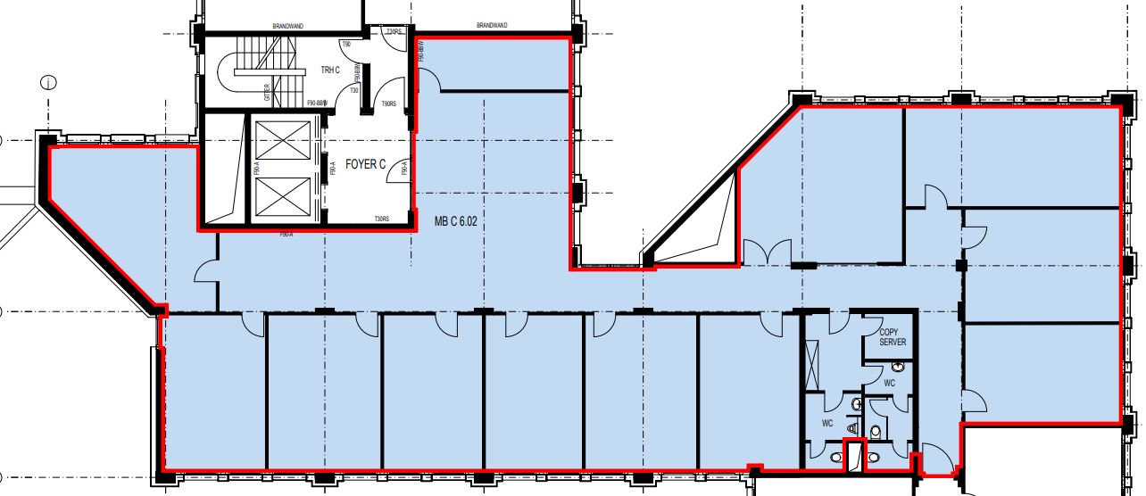 Grundriss 6 OG - 447 m²