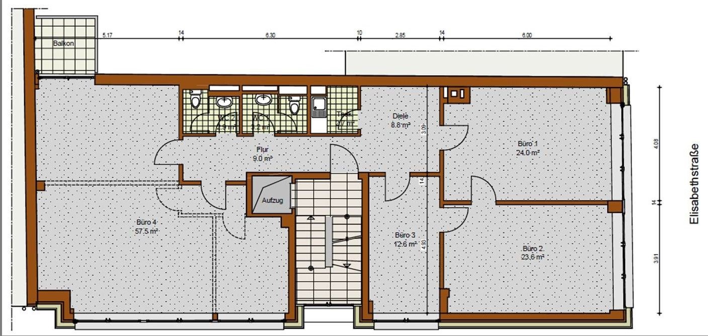 Grundriss Regelgeschoss