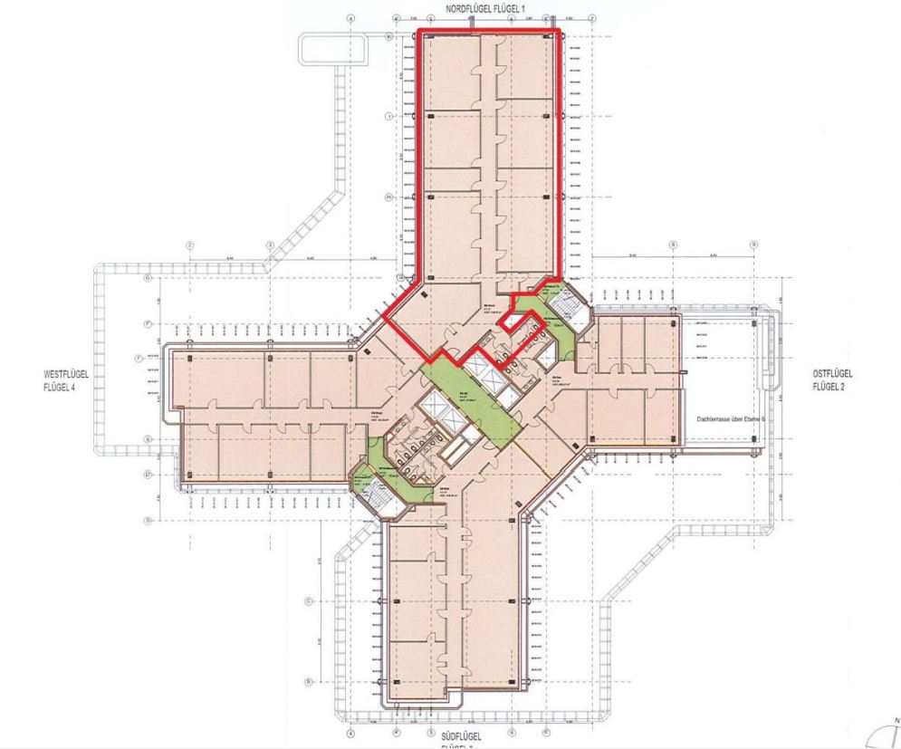 Grundriss 8.OG - 456,50 m²
