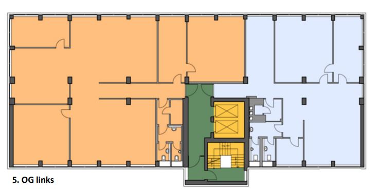 Grundriss 5.OG - 296 m²