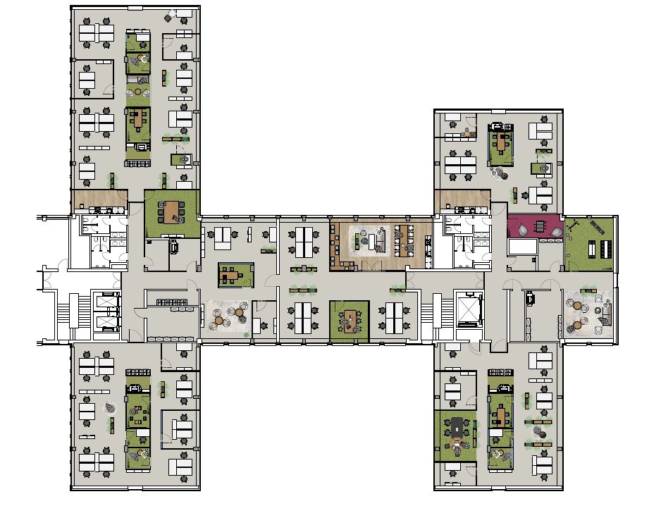Musterplanung 5 OG Multizone
