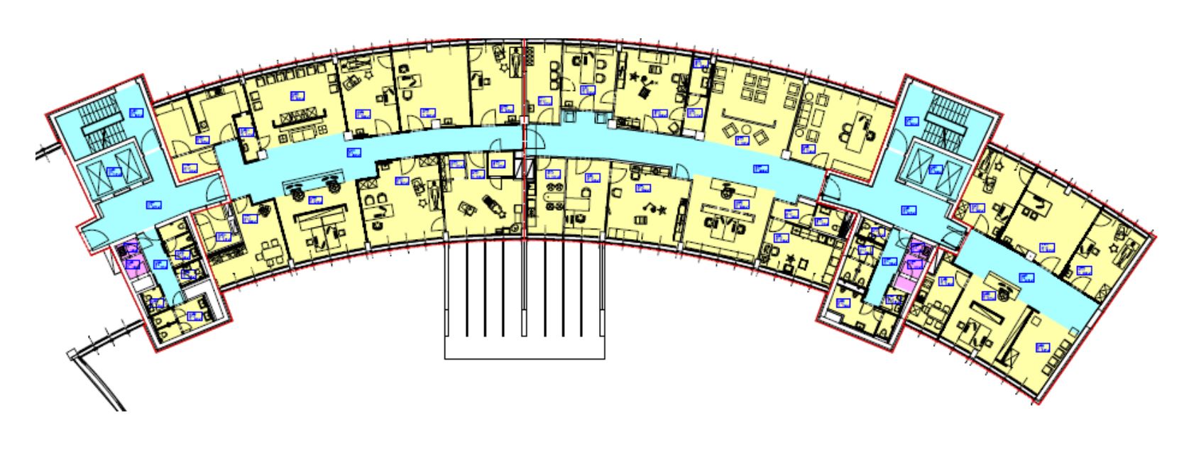 Grundriss Regelgeschoss Bauteil B