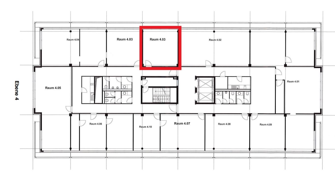 Grundriss 3.OG - 40,50 m²
