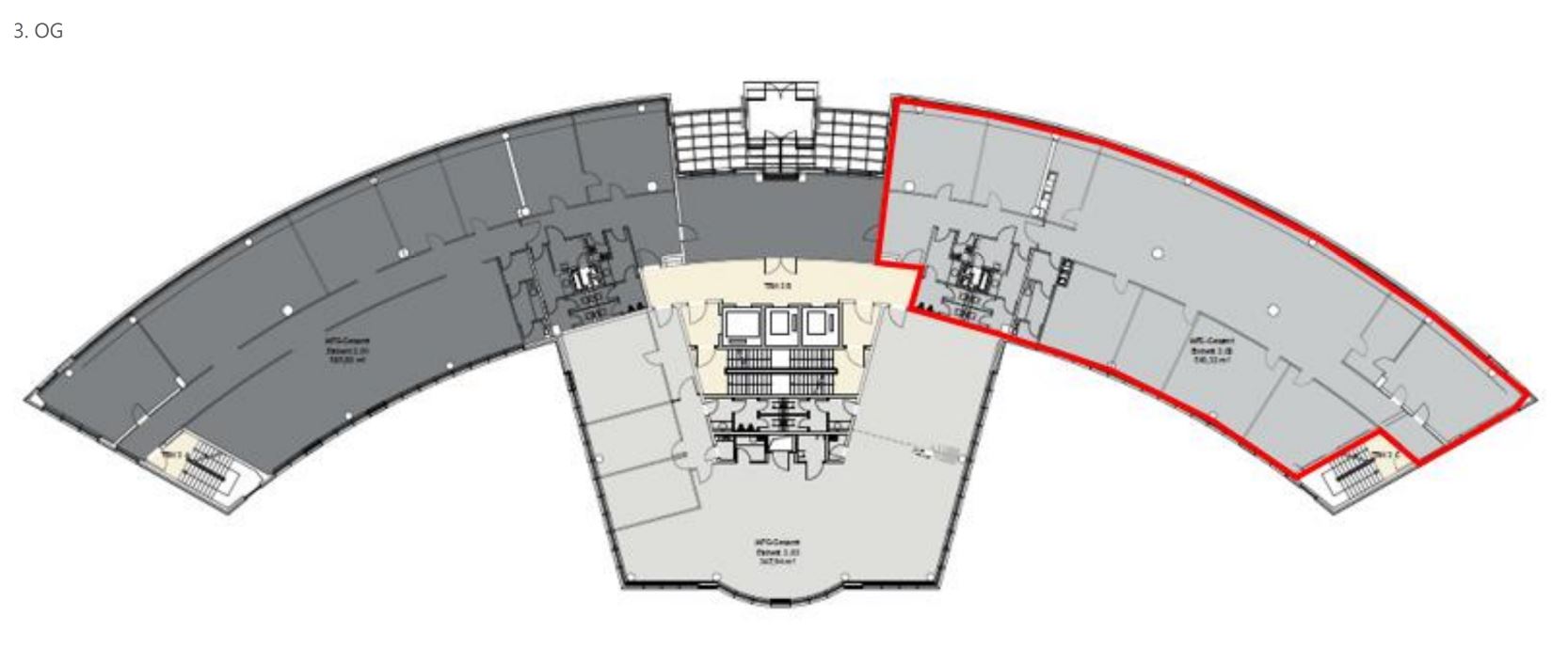 Grundriss 3. OG - 368 m²
