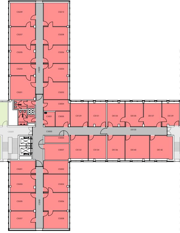 Grundriss 5.OG -  950,00 m²