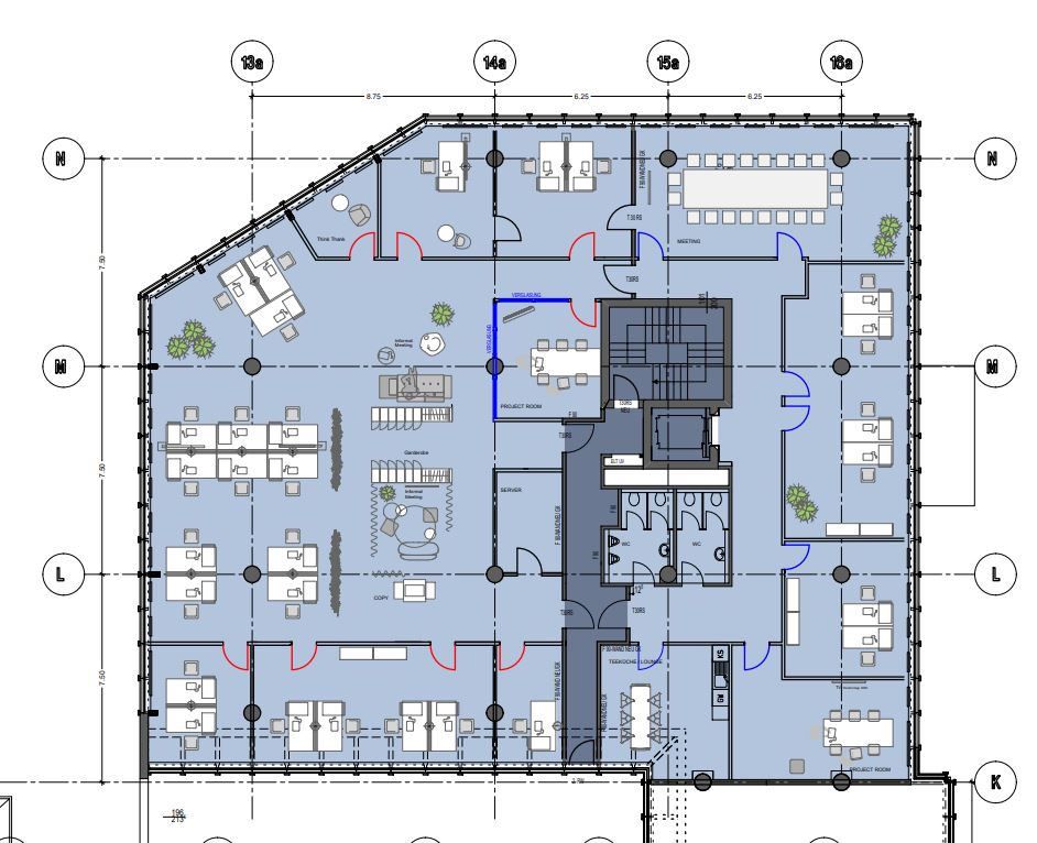 Grundriss K2 - 2.OG - 598 m²