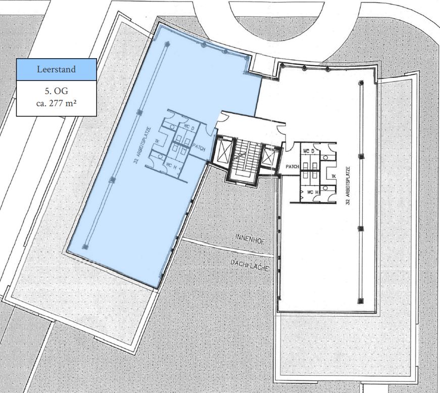 Grundriss 5 OG - 277 m²