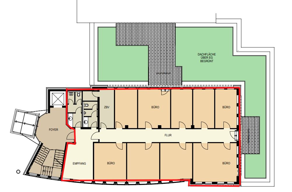 Grundriss 1.OG - 370 m²