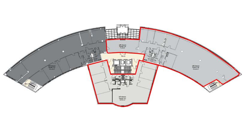 Grundriss 4 OG - 953 m²
