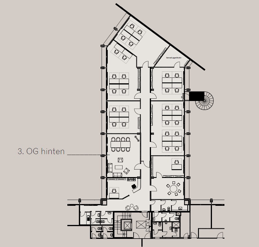 Grundriss 3.OG - hinten