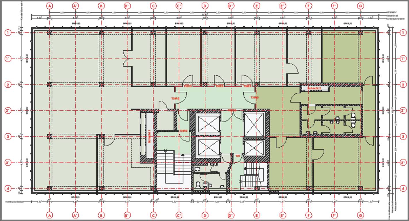 Grundrißplan 10. OG
