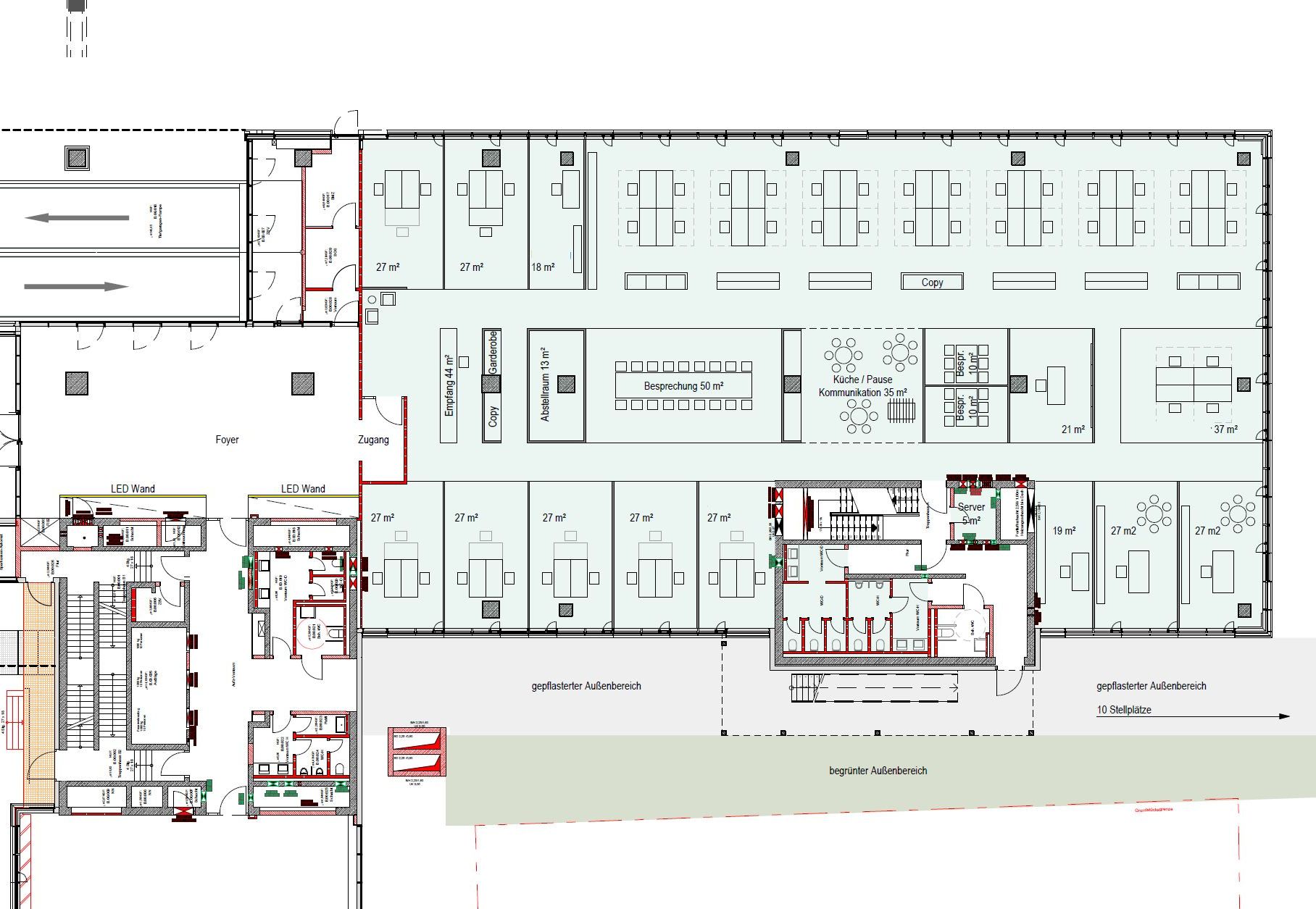 Grundriss EG - 1069 m²