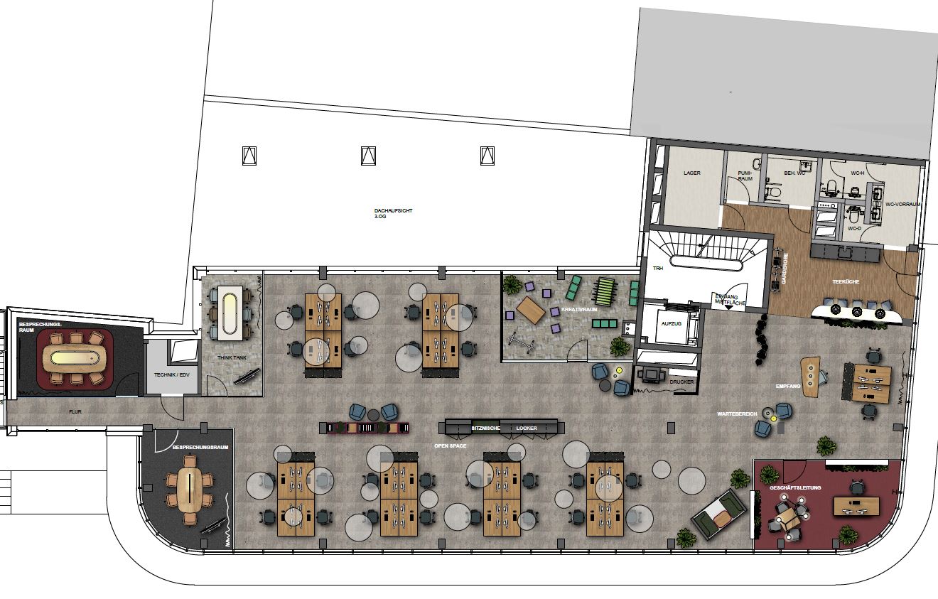 Grundriss 3.OG Beispielplanung