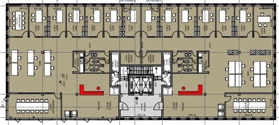 Grundriss 2 OG - 723,56 m²