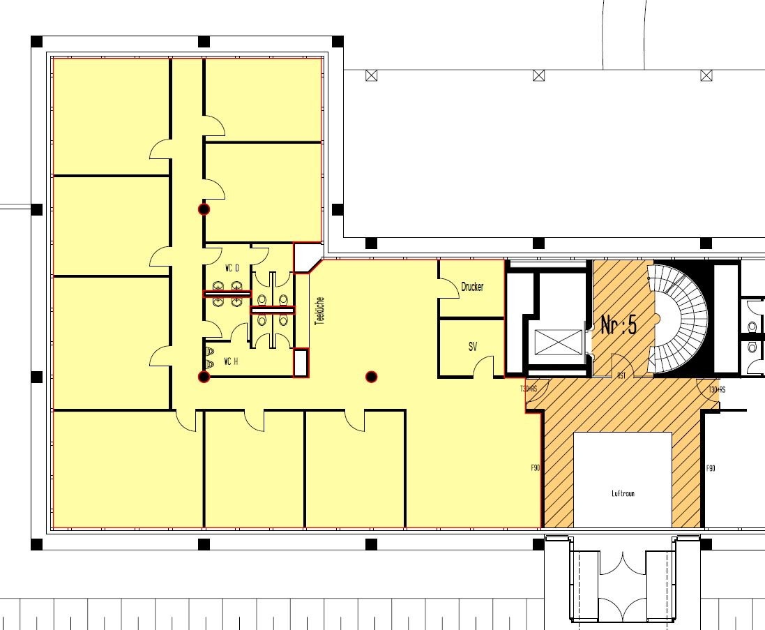 Grundriss Nr 5 - 1 OG - 390,00 m²