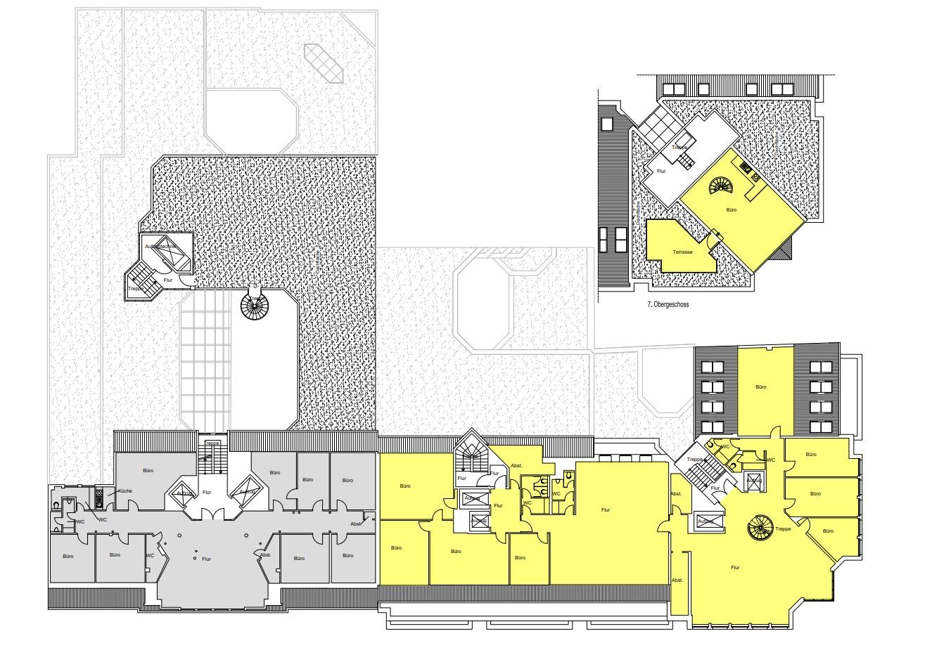 Grundriss 6.OG - 613 m²