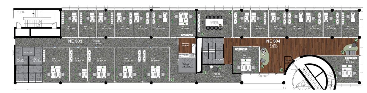 Grundriss 3.OG 723,20 m²