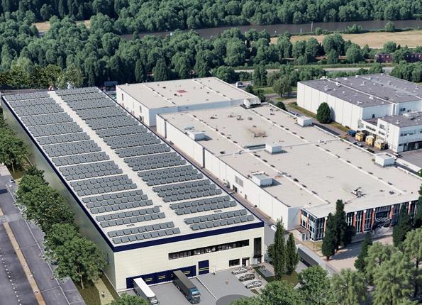 Visualisierung mit Neubau