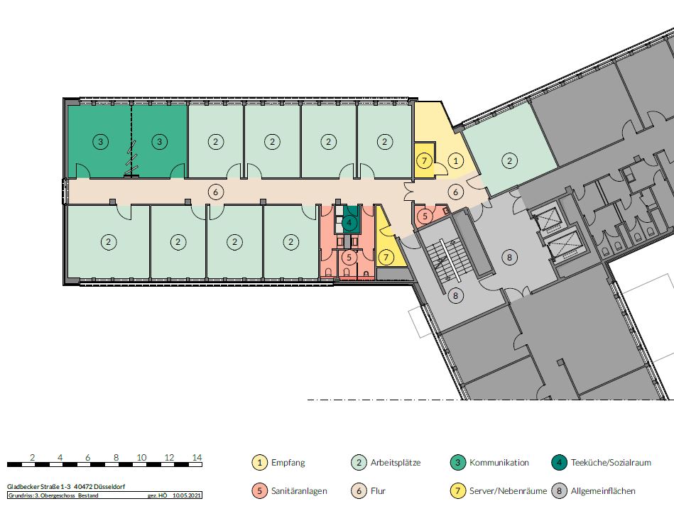 Grundriss 3 OG - 419,09 m²