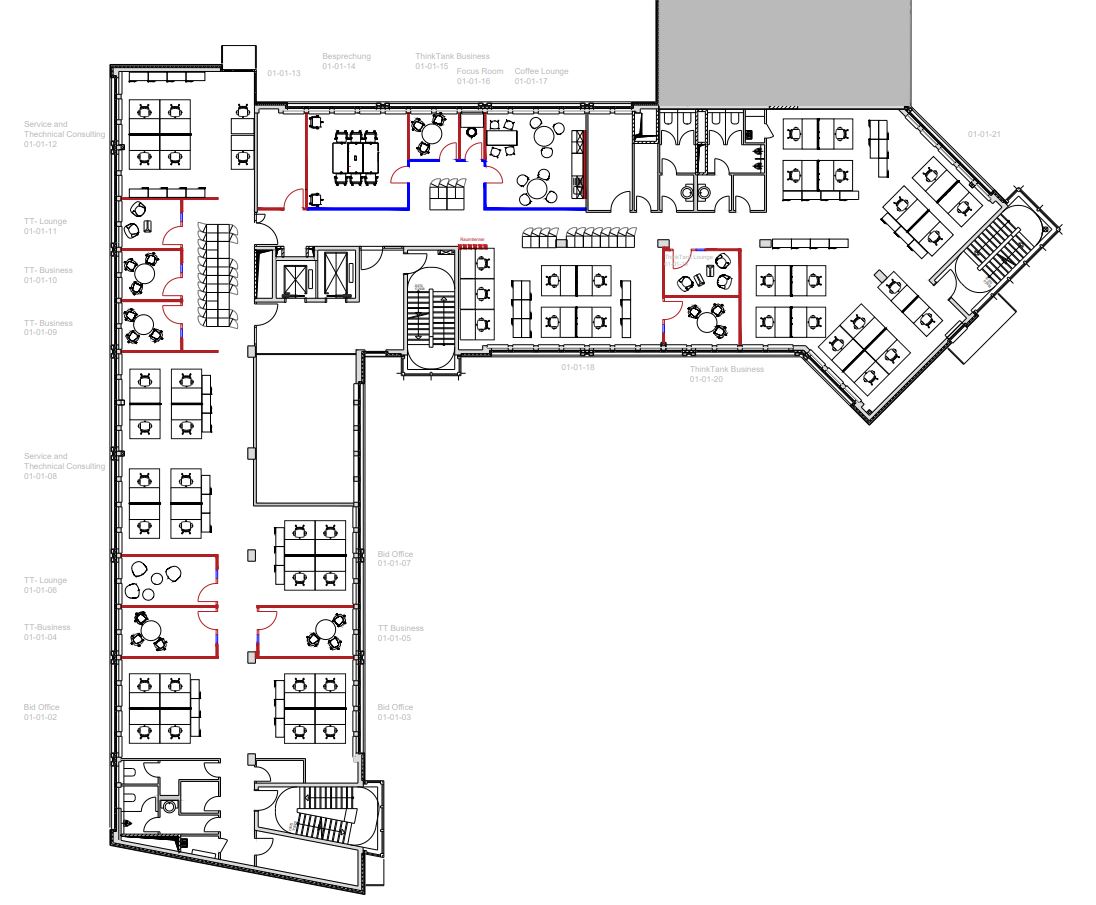 Grundriss 2.OG - 612,46 m²
