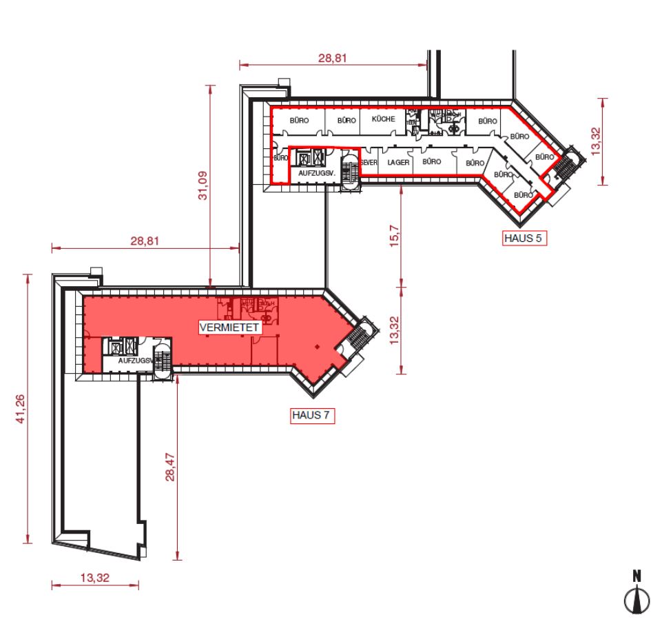 Grundriss 5 OG - 478 m²