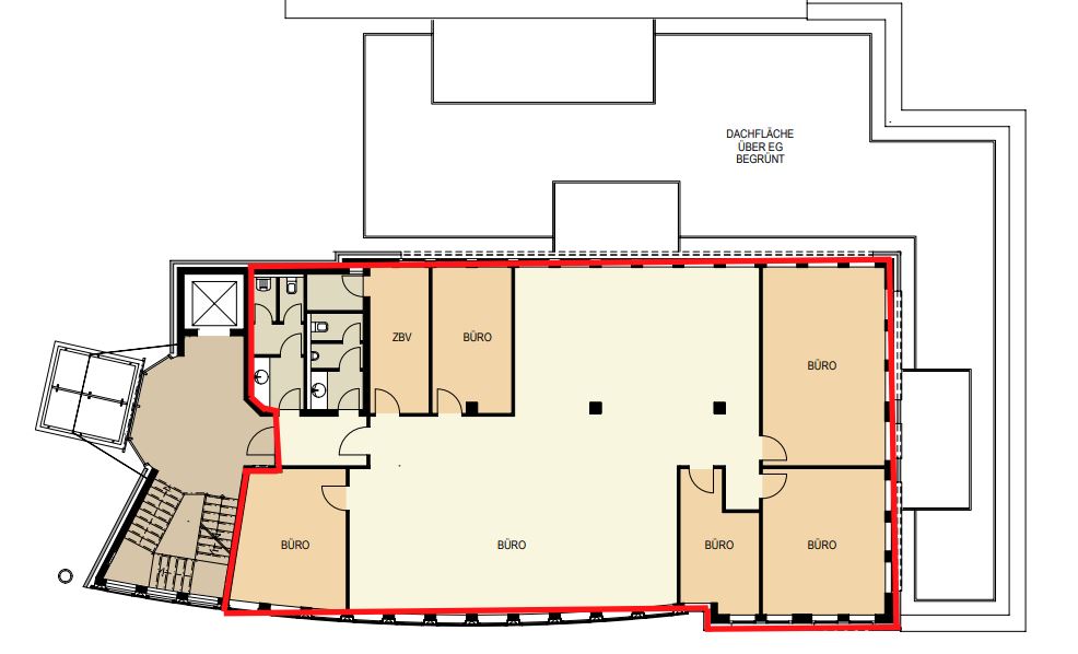 Grundriss 2.OG - 370 m²