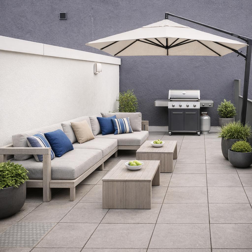 Terrasse - Beispielmöblierung