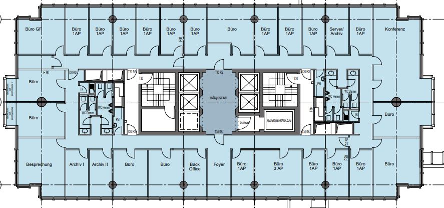 Grundriss K4  6 OG - 730 m²