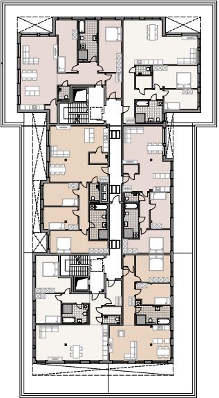Grundriss Penthouse-Etage