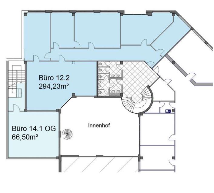 Grundriss 1 OG - 294 m²