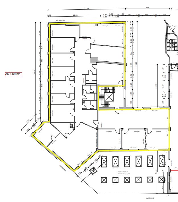 Grundriss 1.OG Bogenhaus ca. 560 m²