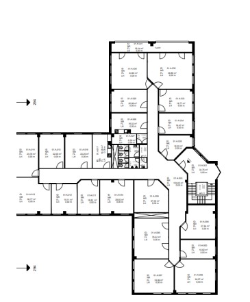 Grundriss 1.OG - 708 m² Nr. 294