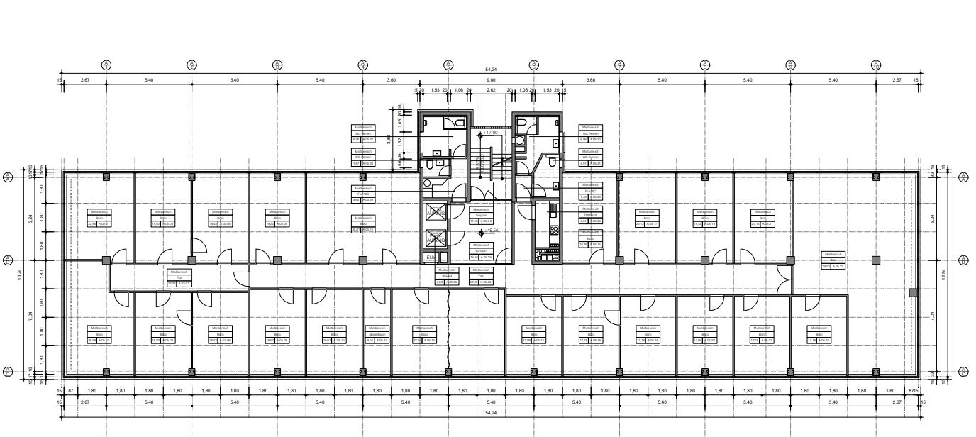 Grundriss 5 OG - 650 m²