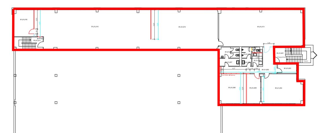 Grundriss HausNr 72 - 1 OG - 530 m²