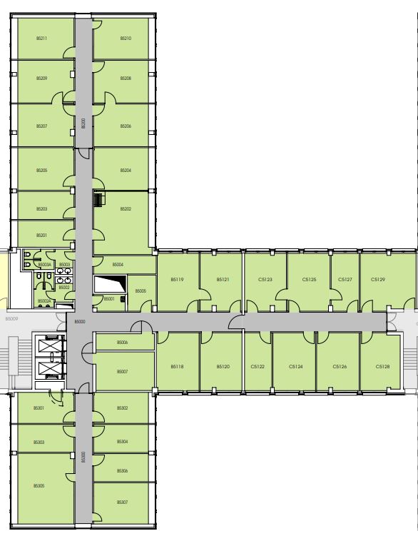 Grundriss 5.OG - 910,00 m²