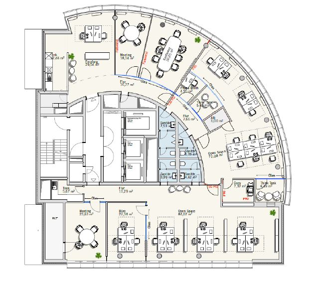 Grundriss Regelgeschoss Beispielplanung