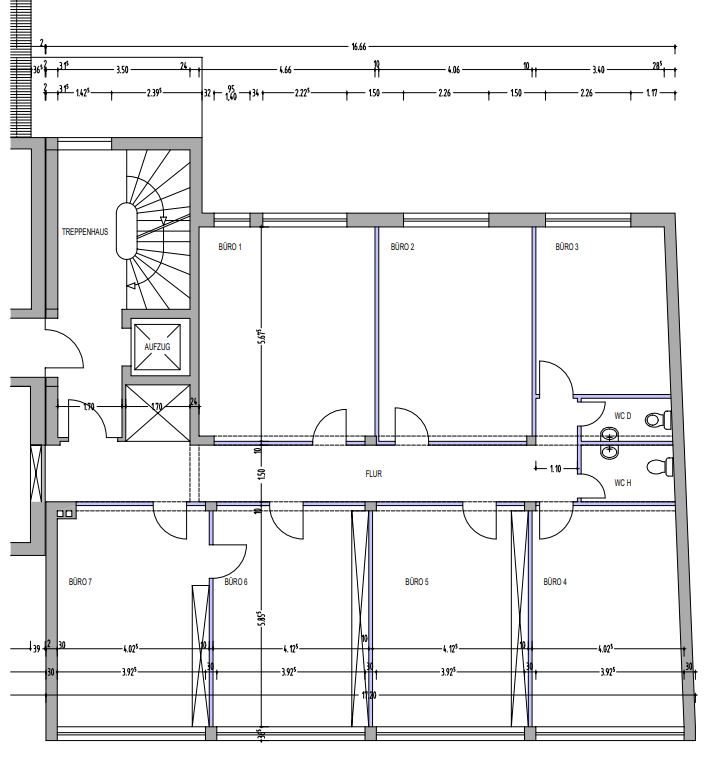 Grundriss 3.OG - 196 m²